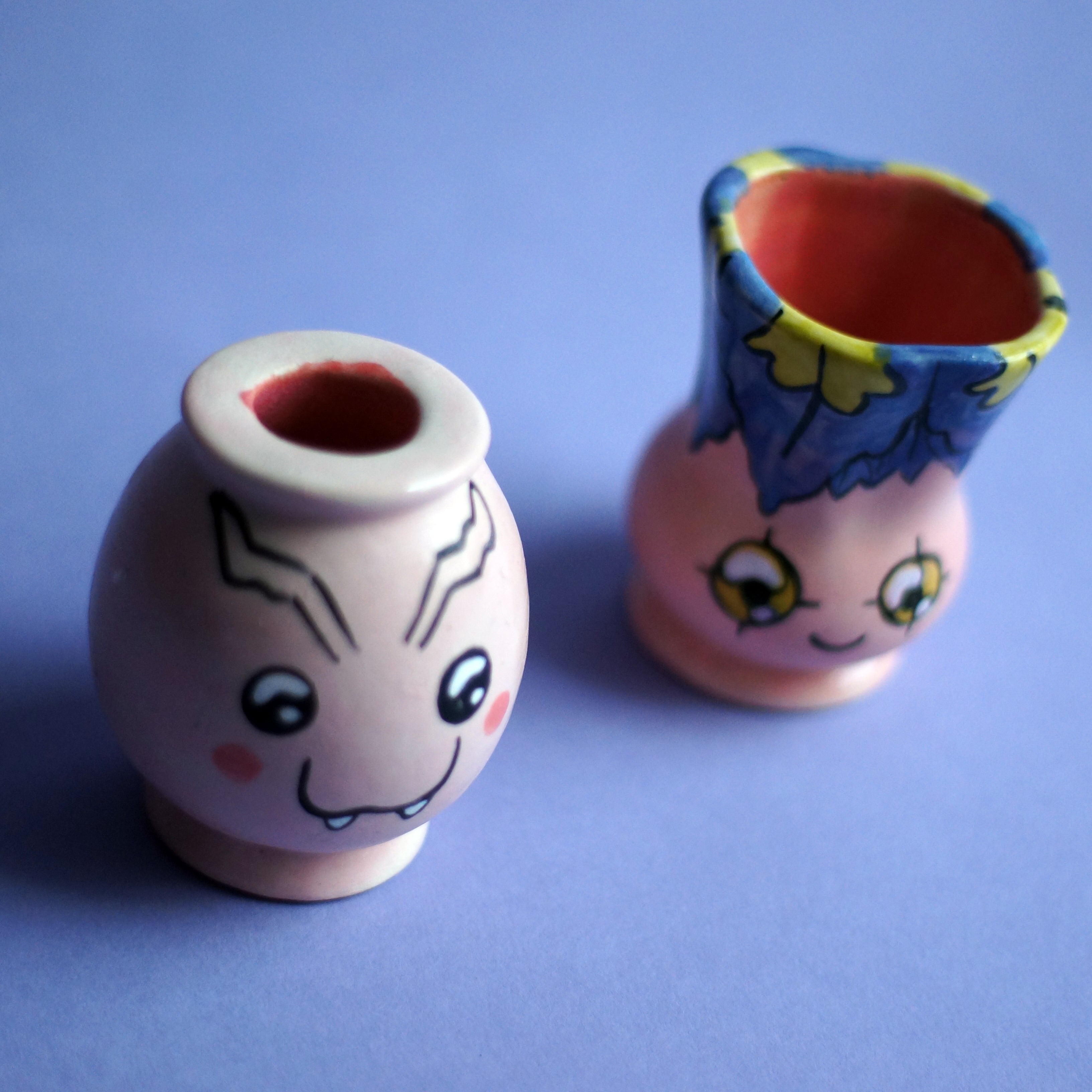 Tokomon & Yokomon mini bud vases